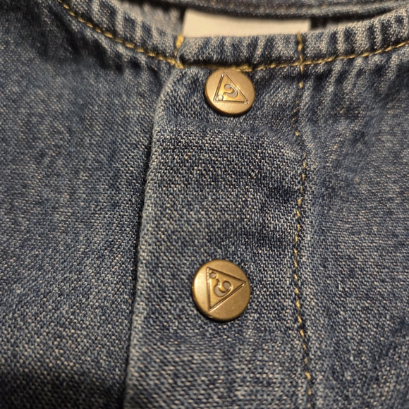 Vintage 90s Guess Baby Blue Denim Dress 18M - Picture 5 of 10